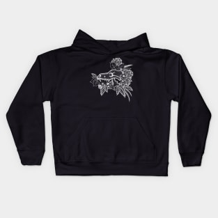 Floral Skull Kids Hoodie